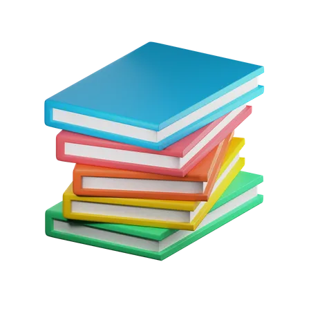 Stapel von Büchern  3D Illustration