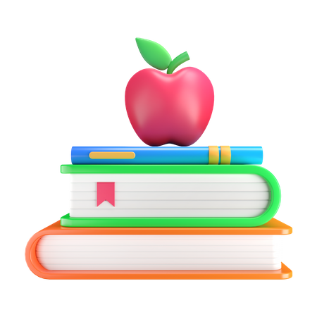 Stapel von Büchern  3D Icon