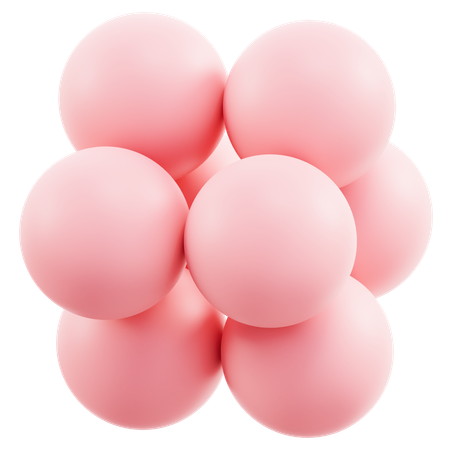 Stapel von Bällen  3D Icon
