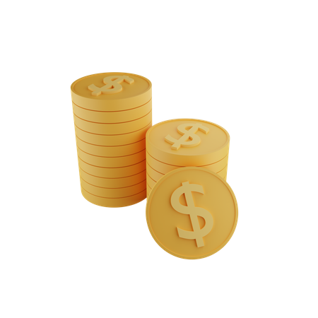 Stapel von Dollar  3D Illustration