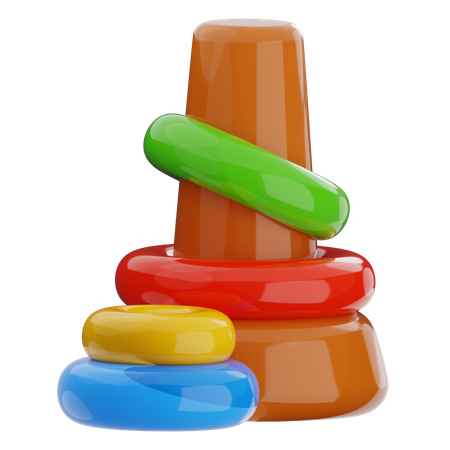 Stapelringe  3D Icon