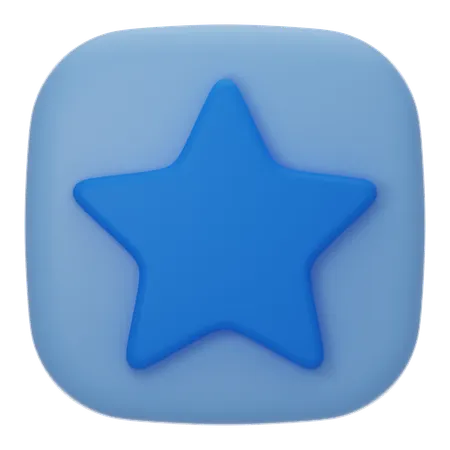 Star 3 D User Interface 3D Icon