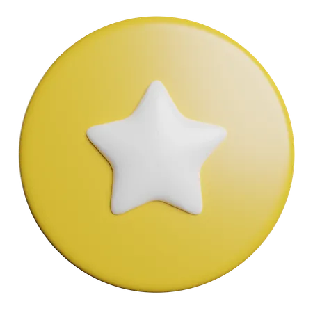 Star Favorite Button 3D Icon