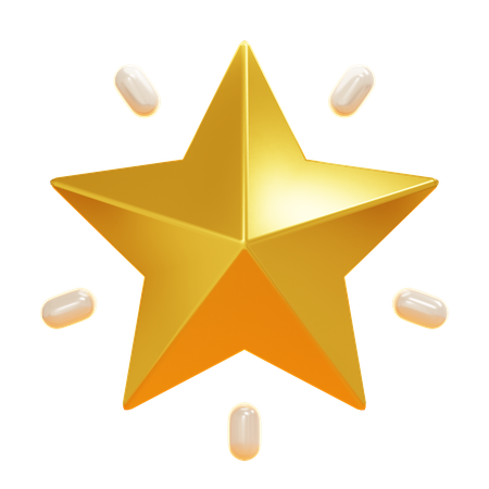 STAR  3D Icon