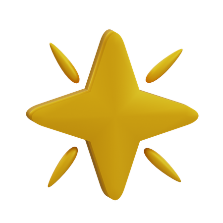 Star 4 Corner  3D Icon