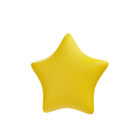 3 D Icon Star Illustration Object With Transparent Background 3D Illustration