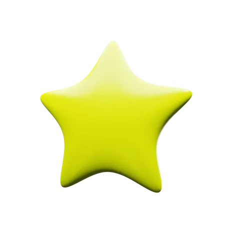 A Clean Star For Your Cool Project 3D Illustration
