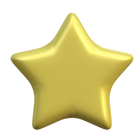 Star Status Interface Isolated 3 D Icon Illustration 3D Icon