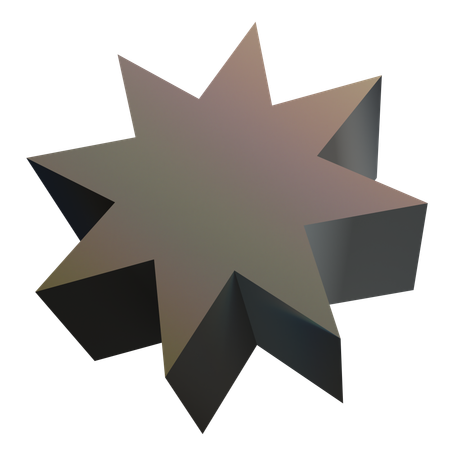 星の抽象  3D Icon