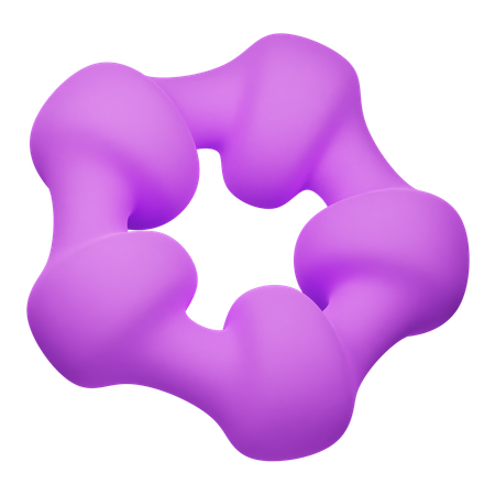 Star Abstract Shape  3D Icon