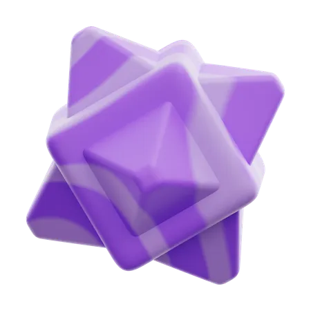 Star Abstract Shape  3D Icon