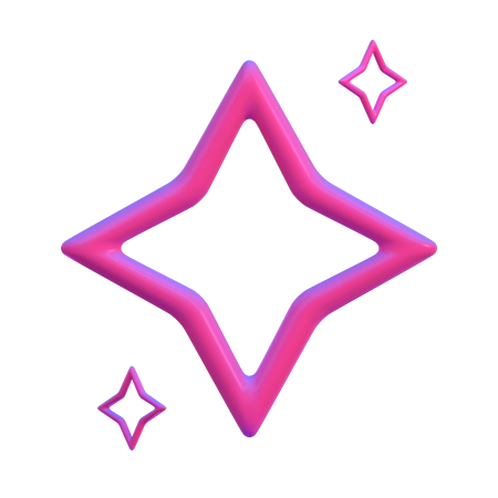 Star Abstract Shape  3D Icon