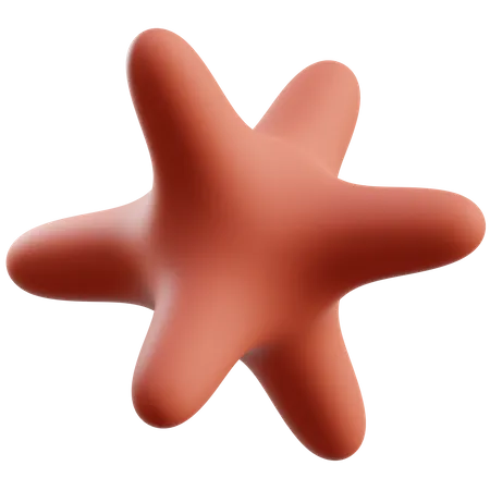 Star Abstract Shape  3D Icon