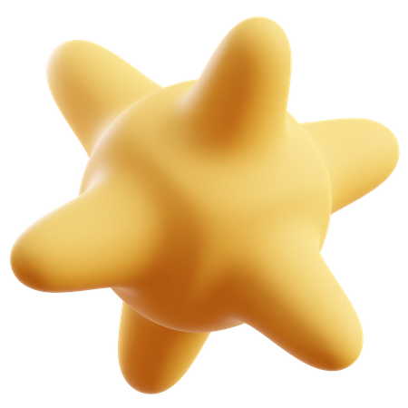 Star Abstract Shape  3D Icon