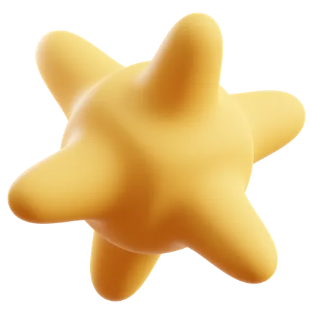 Star Abstract Shape  3D Icon