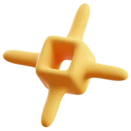 Star Abstract Shape  3D Icon