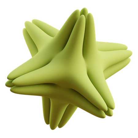 Star Abstract Shape  3D Icon