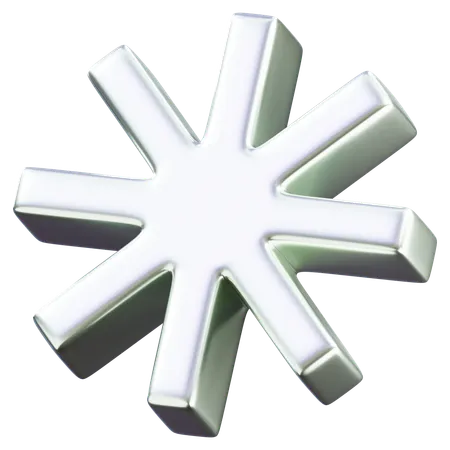 Star Abstract Shape  3D Icon