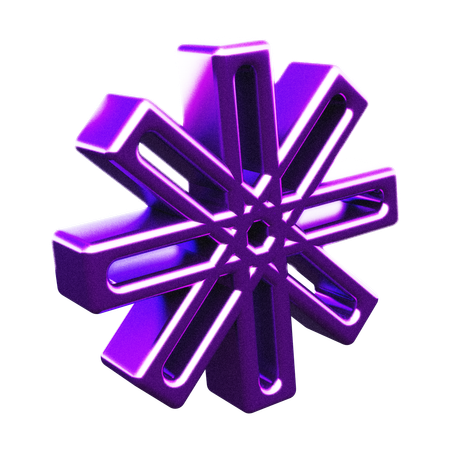 Star Abstract Shape  3D Icon