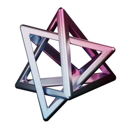 Star Abstract Shape  3D Icon