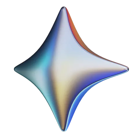 Star Abstract Shape  3D Icon