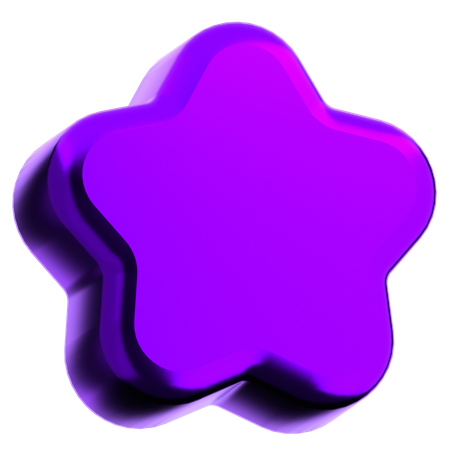 Star Abstract Shape  3D Icon