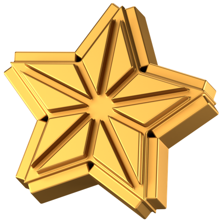 Star Abstract Shape  3D Icon