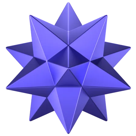 Star Abstract Shape  3D Icon