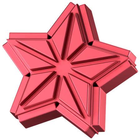 Star Abstract Shape  3D Icon