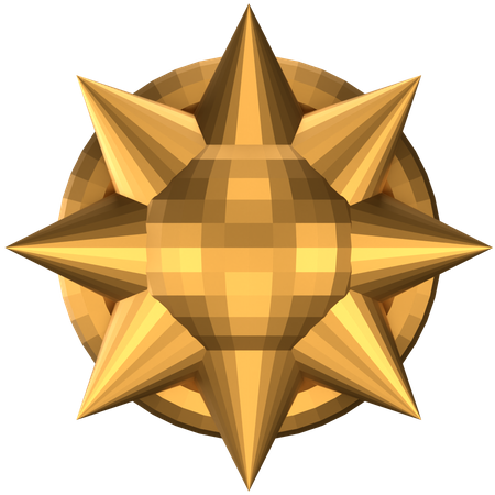 Star Abstract Shape  3D Icon