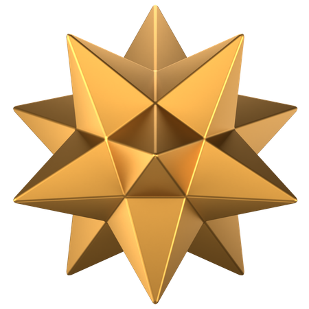 Star Abstract Shape  3D Icon