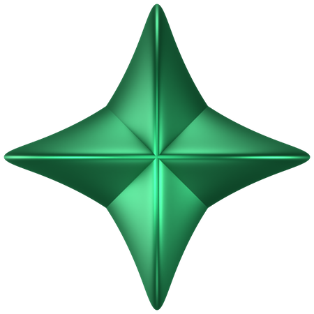 Star Abstract Shape  3D Icon