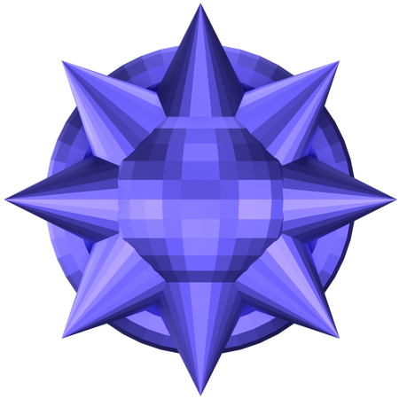 Star Abstract Shape  3D Icon