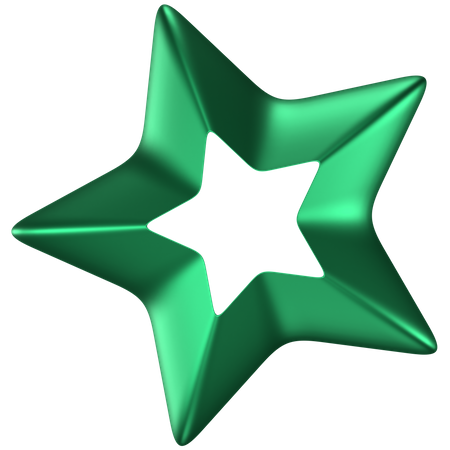 Star Abstract Shape  3D Icon