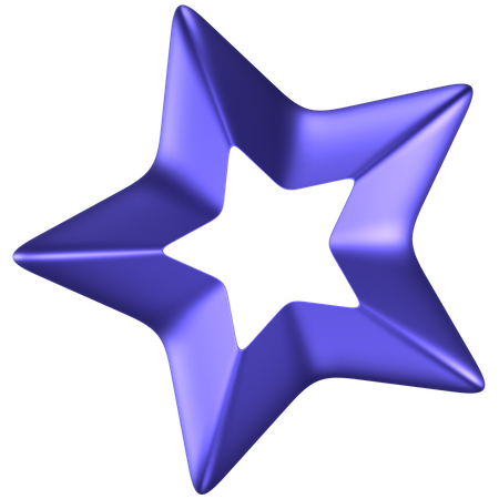 Star Abstract Shape  3D Icon