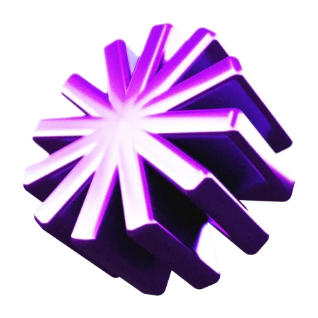 Star Abstract Shape  3D Icon