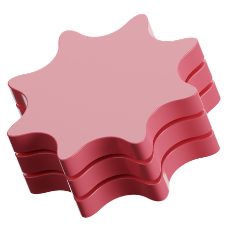 Star Abstract Shape  3D Icon