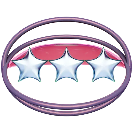 Star Abstract Y 2 K Glossy  3D Icon