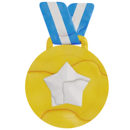 Star Achievement Medal  3D Icon