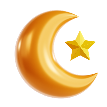 Star And Crescent  3D Icon