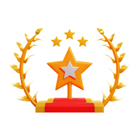 Star Award  3D Icon