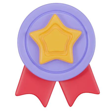 Star Badge 3 D Icon 3D Icon