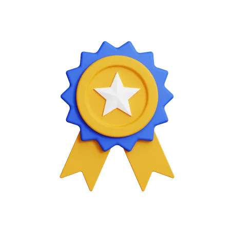 Star badge  3D Icon