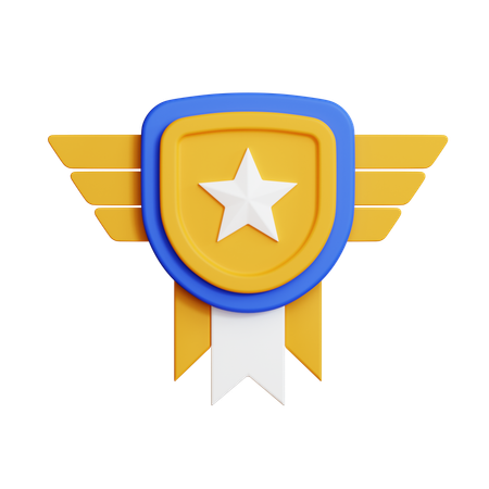 Star badge  3D Icon