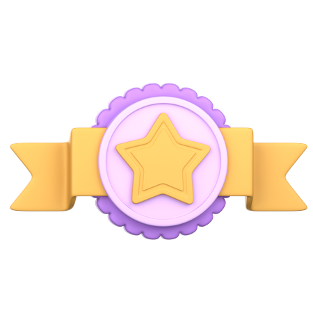 Star Badge  3D Icon