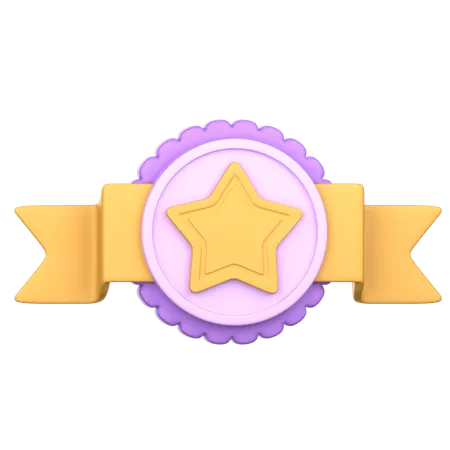 Star Badge  3D Icon