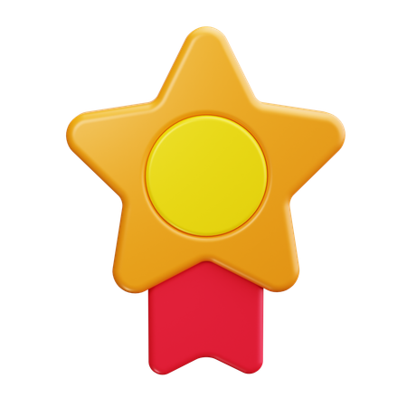 スターバッジ  3D Icon