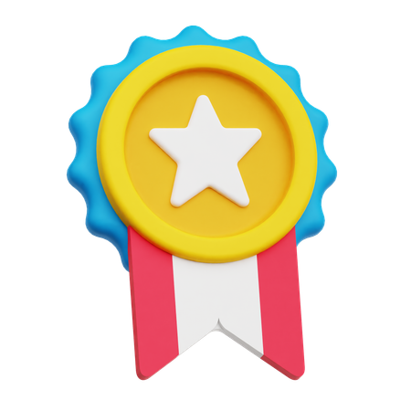 スターバッジ  3D Icon