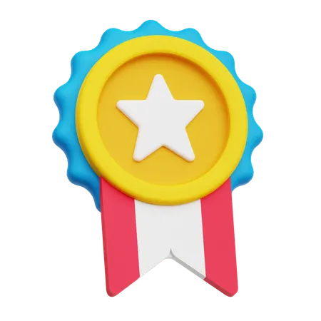 スターバッジ  3D Icon