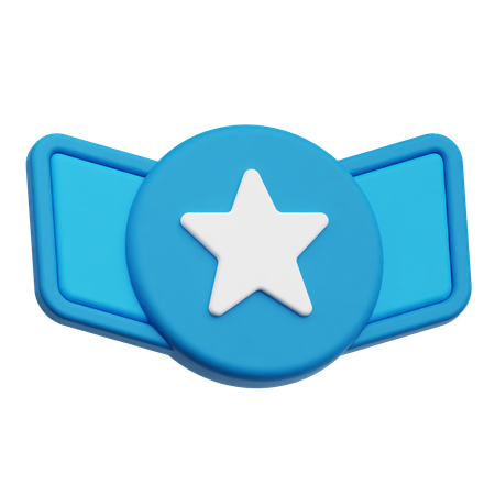 スターバッジ  3D Icon
